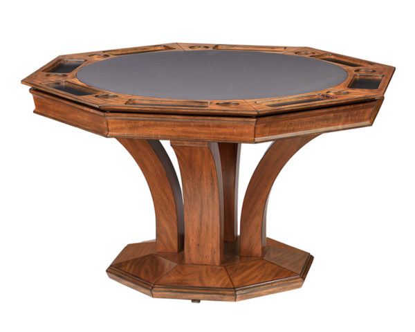 Treviso Octagonal Poker Dining Table w/ Bumper Pool Game Tables