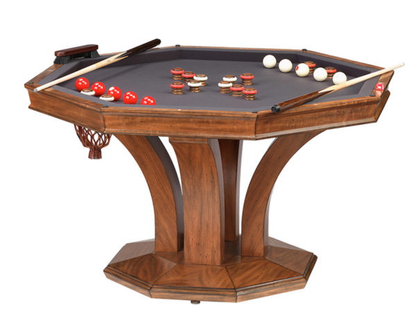 Treviso Octagonal Poker Dining Table w/ Bumper Pool Game Tables