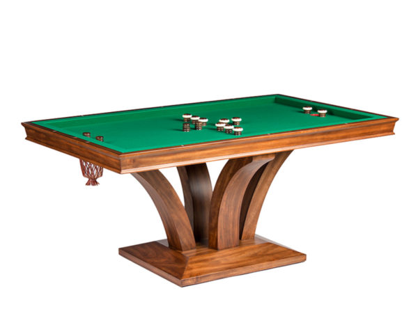 Treviso Rectangular Bumper Pool Table w/ 2 Piece Dining Top Game Tables