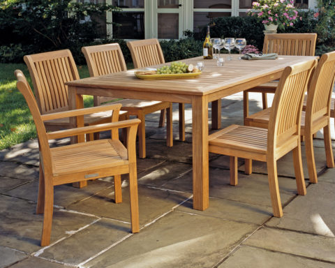 Chelsea Teak Outdoor Dining by Kingsley Bate Outdoor Dining Furniture