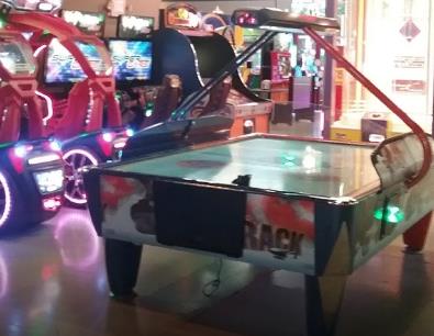 PLAY AIR HOCKEY AT LANES TRAINS AND AUTOMOBILES