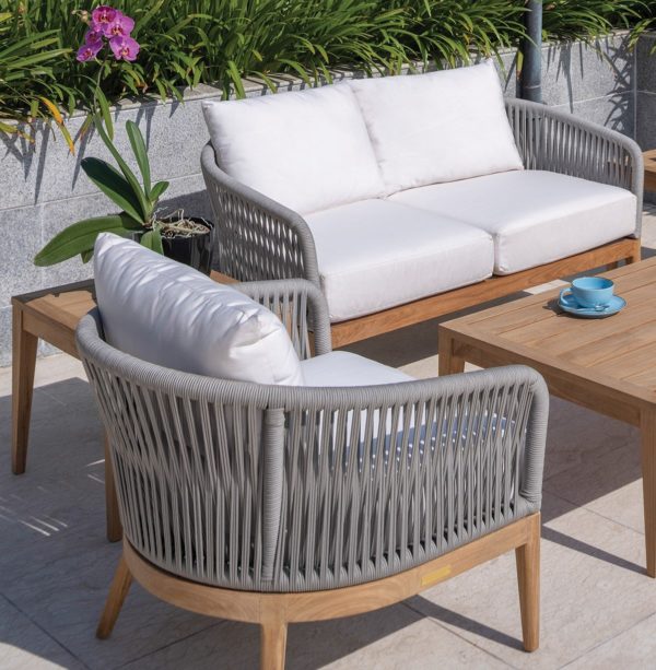 teak patio furniture with sunbrella deep seating cushions